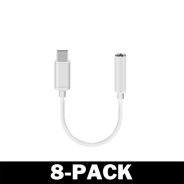 Digital USB-C till 3.5mm AUX Adapter - Kompatibel med alla nya telefoner, 3-pack 3-Pack 3-Pack