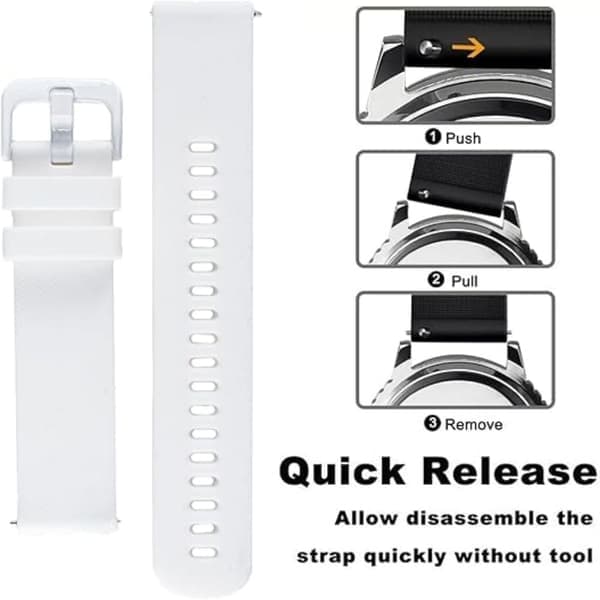Erstatningsrem - Erstatningssilikonerem med QuickFit til Garmin Forerunner 645