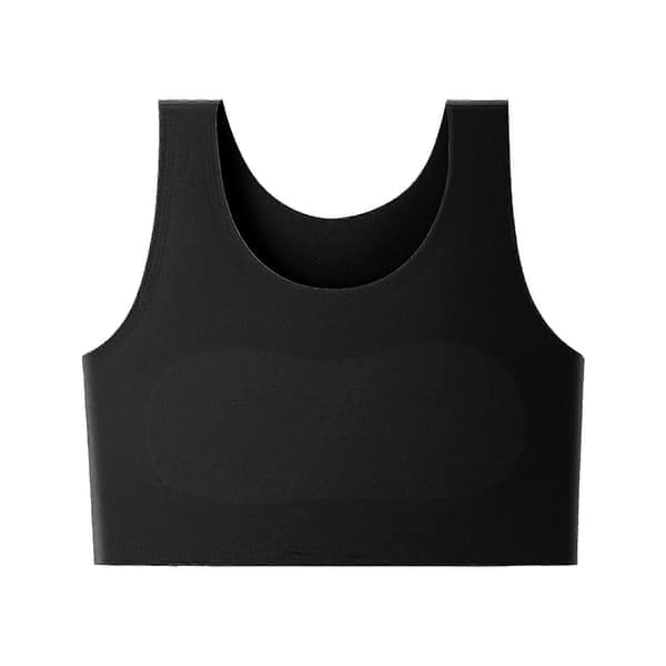 Brystbinder Transkønnede Kvinder, FTM Binder Tran, Brystbinder BH til Store Bryster Pullover Tanktop til Store Bryster L Sort Sort L Black L