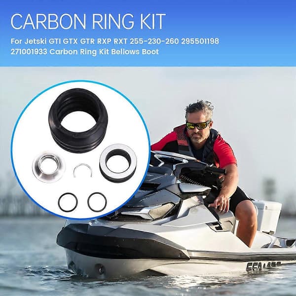 For BRP Seadoo Jetski GTI GTX GTR RXP Carbon Ring Kit Bellows Boot