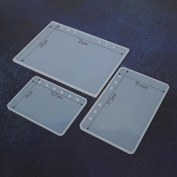 A7/A6/A5 Notesbog Form Silikoneform DIY Harpiks Bogform Krystal Epoxy Silikoneform Gennemsigtig Bog
