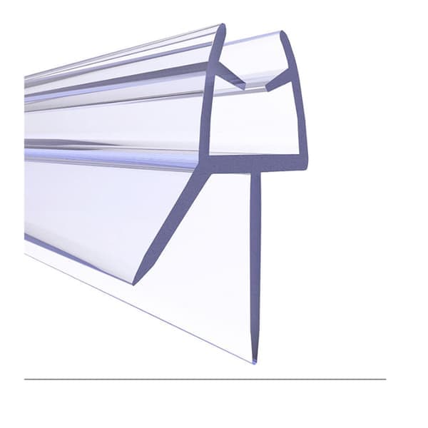 Duschlist 80cm för duschdörrstätningar, PVC-list för duschrum, Vattentätt skydd, för 4-6mm glas