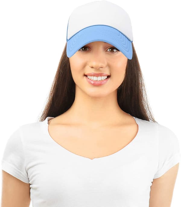 Tofarget Trucker-caps Sommer Mesh-caps med justerbar Snapback D D