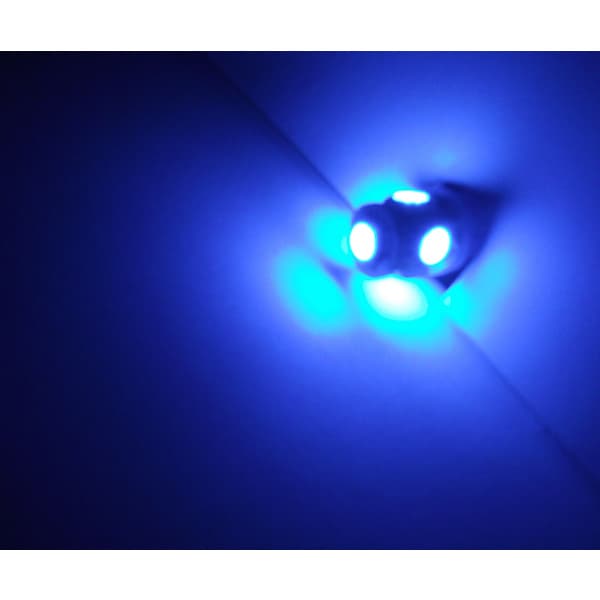 T10 w5w Blå LED-lampor med 5st 5050SMD chip 12V DC 4-pack blå 4-pack blå 4-pack