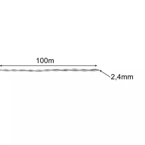 100m Trimmertråd / Trimmerline - Line til Trimmer - 2.4mm