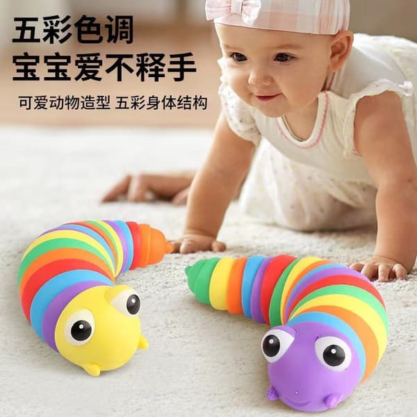 Regnbue Mini Fidget Leketøy for Barn – Ant Design (Regnbuefarge)