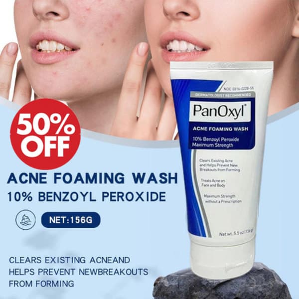 Panoxyl 10% Acne Foaming Wash Maximal styrka 5,5 oz. het 4% 1 st