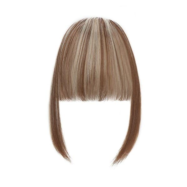 Clip-in Hår Bangs Extensions Fransk Hår Bangs Stilig Hår Bangs Hårdeler gull gull 28cm gold