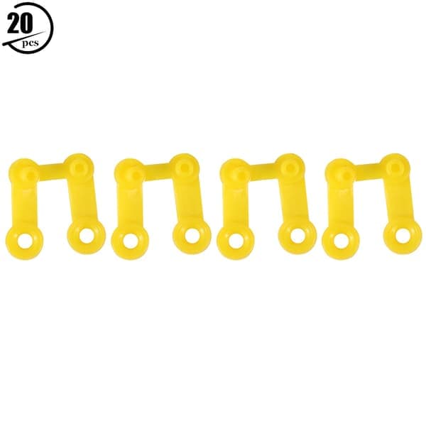 20 st Snäppklämmor Plast Stickmaskin Snäppklämma Kit 1.6 x 2 x 0.5cm Passar Silver Reed