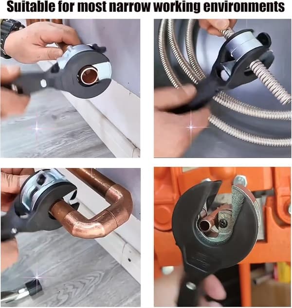 Låsende rørkutter Rørkutter 1/4\" til 7/8\" 2 i 1 Trange rom Kompakt kutter Låsende PVC-kutter for kutting av PVC PPR