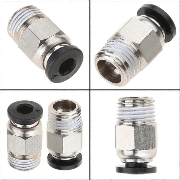3D-skrivartillbehör Rörsats PC4-01 M10 Pneumatisk koppling PC4-M10 Genomgående koppling