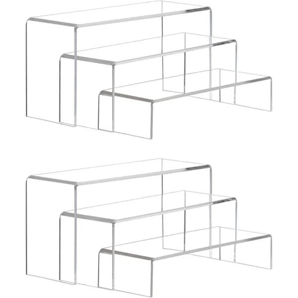 3-pack akryldisplayställ, skoställ, cupcake-ställ, dessertställ