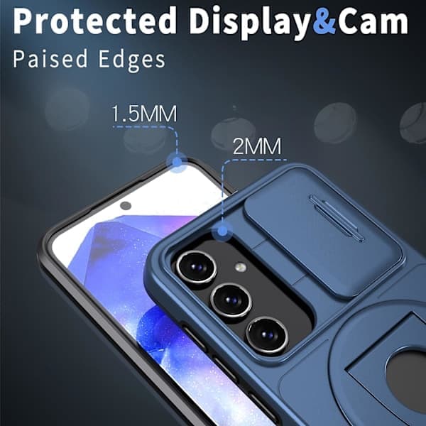 For Samsung Galaxy A55 5G Camshield MagSafe Ringholder Panserveske