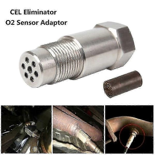 CEL Fix O2 Sensor Spacer Adapter M18x1.5 med katalysator simulator ...