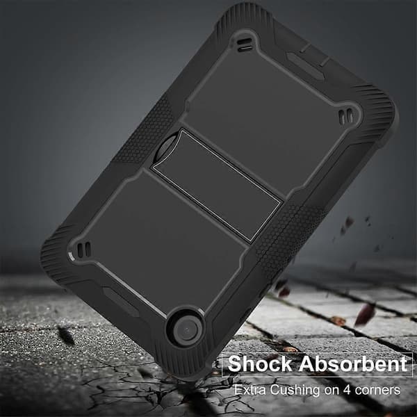 Stötsäkert surfplattefodral med stativ för Samsung Galaxy Tab A9, silikon + PC