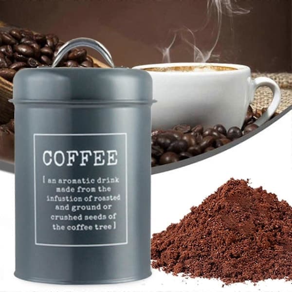 Kaffebeholder Slikkrukke Chokoladekrukke Tørfoder Lufttæt Låg 1,2l Snacks Slik Organizer Køkkenbeholder Til Skabshylde Sort Black