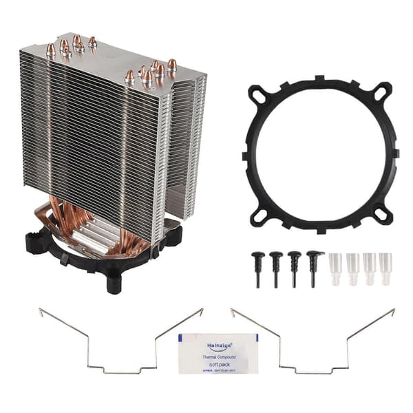 Blæserløs CPU-køler 12 cm blæser 6 kobbervarmerør Blæserløs køleradiator til LGA 1150/1151/1155/1156/775 AMD