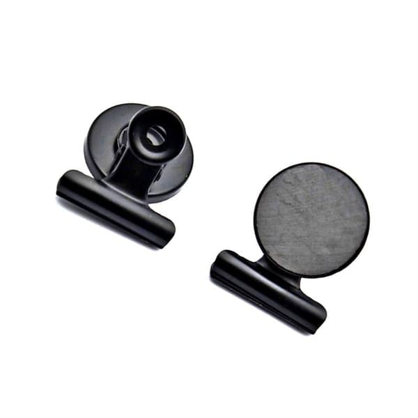 Stilfulde magnetiske clips - 10-pak Sort
