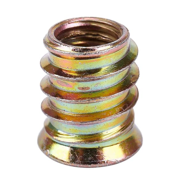Sæt med 5 gevindindsatser M10 x 20 mm til træ