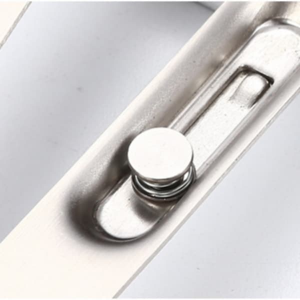 Diskret dørbolt i rustfrit stål, 18 mm bred 4-tommer 4-inch