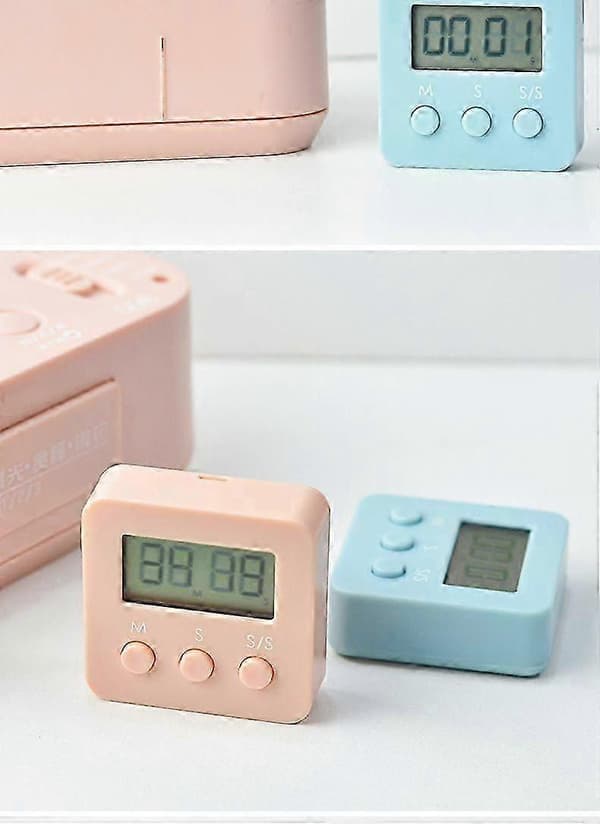 Digital Timer, 4-pak Mini Stopur med Høj Alarm, Nedtælling Nedtælling til 99.59 & LCD-Display Kort Timer til Køkken, Kontor, Sport