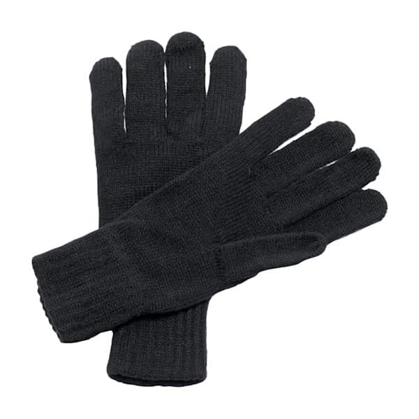 Beechfield Unisex Klassiske Thinsulate Termiske Vinterhandsker S/M Sort L/XL Black L/xl