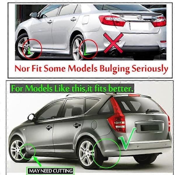 Fremragende Forreste Bageste 4 stk. TIL Volvo V70 XC70 S70 V50 Universal Stænklapper Mud Flaps Beskytter Mudguards Biltilbehør Mudguards