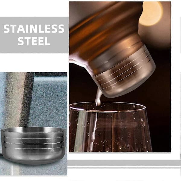 Erstatningslokk til cocktailshaker i rustfritt stål, lokk til shakerkopp