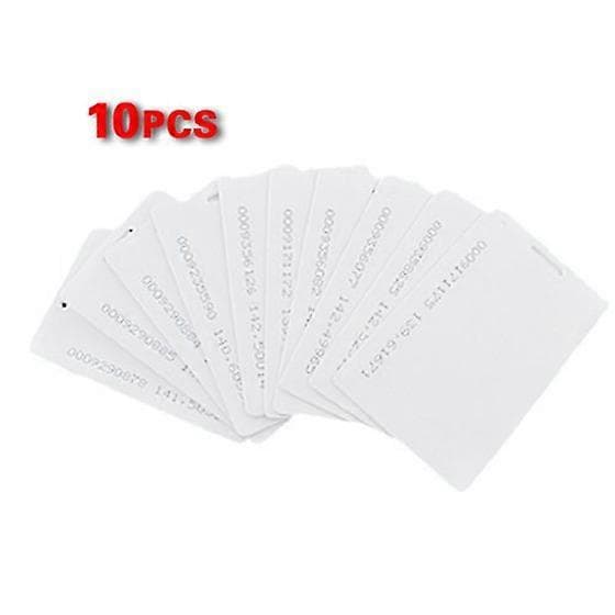 10 stk hvite 125Khz 0,8 mm RFID adgangsnærhetskort