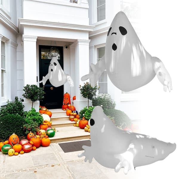 PVC oppustelig animeret spøgelse Halloween havepynt