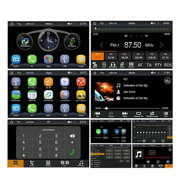 F9070W Bilradio / CarPlay & Android Auto – 7 tommer til Volkswagen