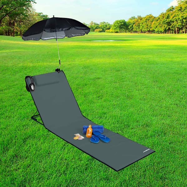 Strandmåtte med parasol