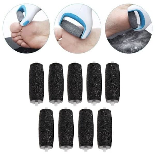 9 stk rullerstatninger for Scholl Velvet Smooth