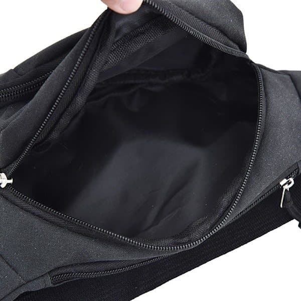 Multi Pocket Midjeveske, Fanny Pack med flere rom, Blå 1 stk Blue