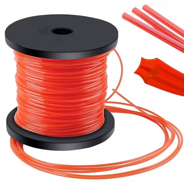 Trimmertråd 2,4 mm - Stjerneformet, 100 m