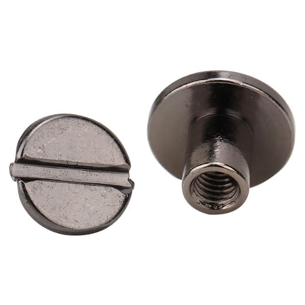 30 sæt 5mm/6mm/8mm messing lædernitter Dobbeltnitter Rørformet metalsæt (#3)