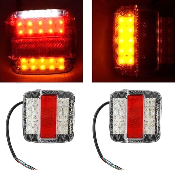2 stk 12V 20LEDs Bil Lastebil Tilhenger Baklys Indikator Bremselys Blinklys