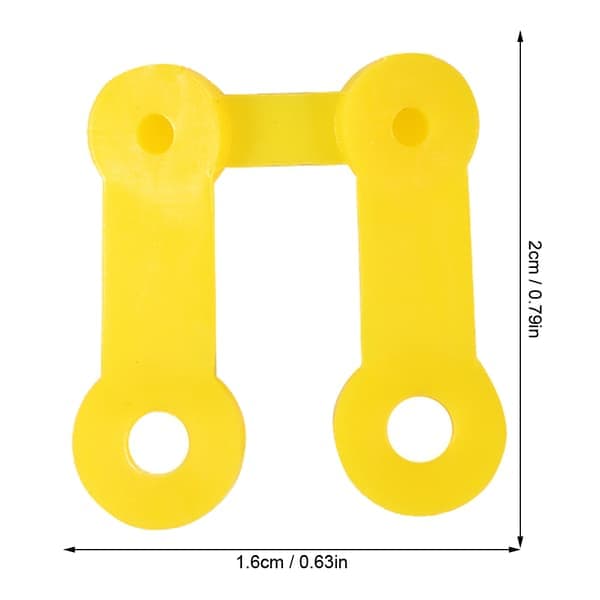 20 st Snäppklämmor Plast Stickmaskin Snäppklämma Kit 1.6 x 2 x 0.5cm Passar Silver Reed