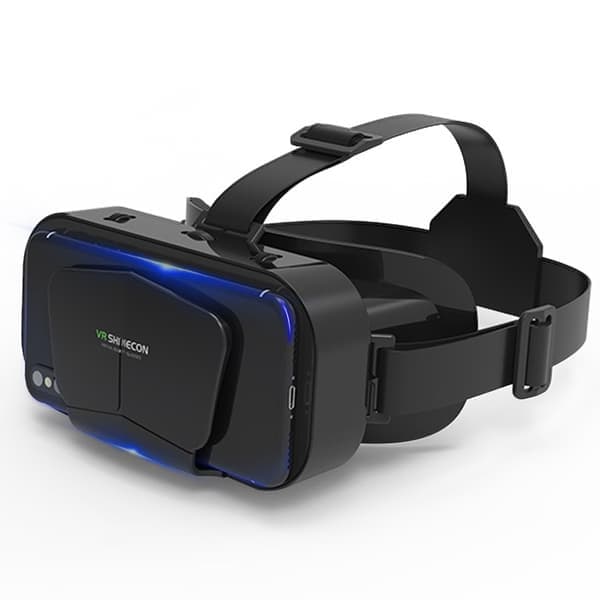 Hodefestede 3D virtual reality-briller, mobiltelefon, VR-briller, fjernkontroll, trådløs Bluetooth VR-gamepad