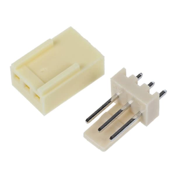 50 stk KF2510-3P 2,54 mm PCB-header 3-pinners kontakt Crimp Terminalhus