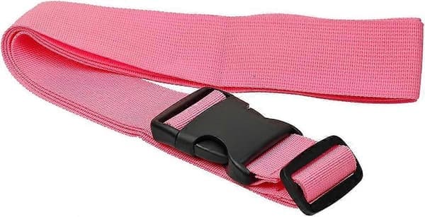Bagagestropper til kufferter, 4-pak, pink