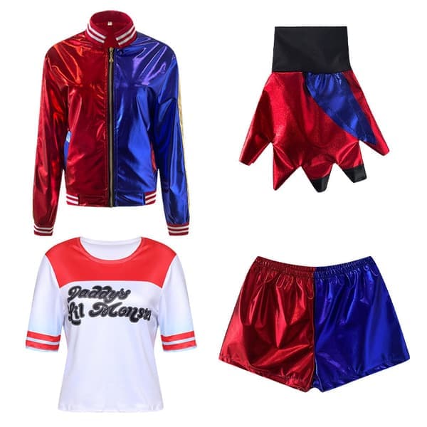Karneval Halloween Kostume, Rollespil 4-delt sæt, 120CM