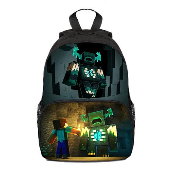 Minecraft Ryggsäck för Barn Skolväska Karaktärsväska E E E