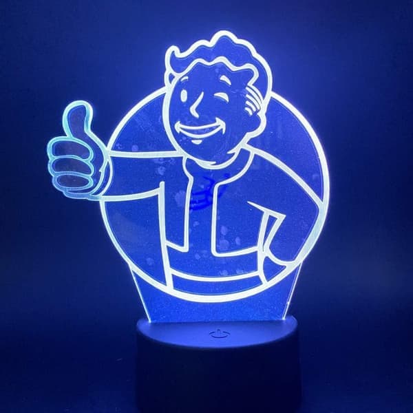 3D natlampe drenge piger legetøjsspil Fallout Shelter Farve Cha
