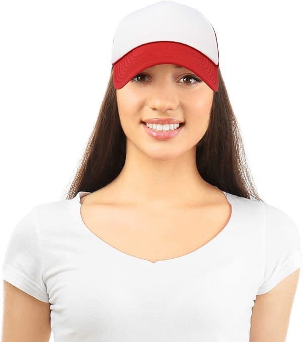 Tofarget Trucker Hat Sommer Mesh Cap med Justerbar Snapback C C