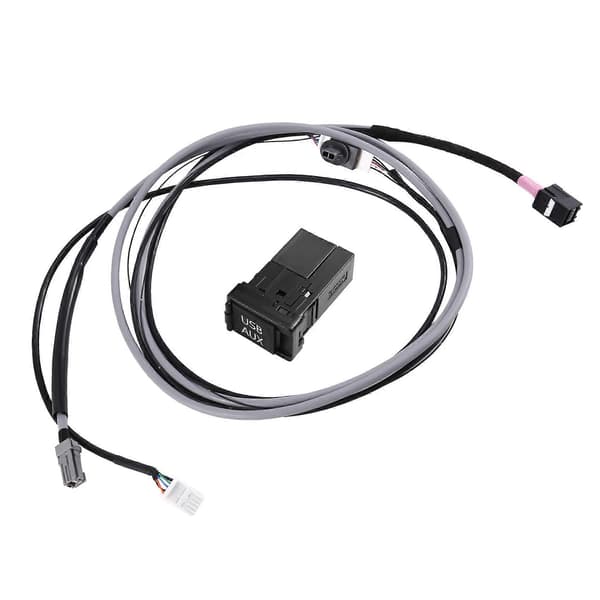 USB AUX Interface Switch 5 Pin Plug Adapter Ledningsnetkabel Kit til Toyota Corolla Camry Reiz RAV4 Prius Verso Highlander