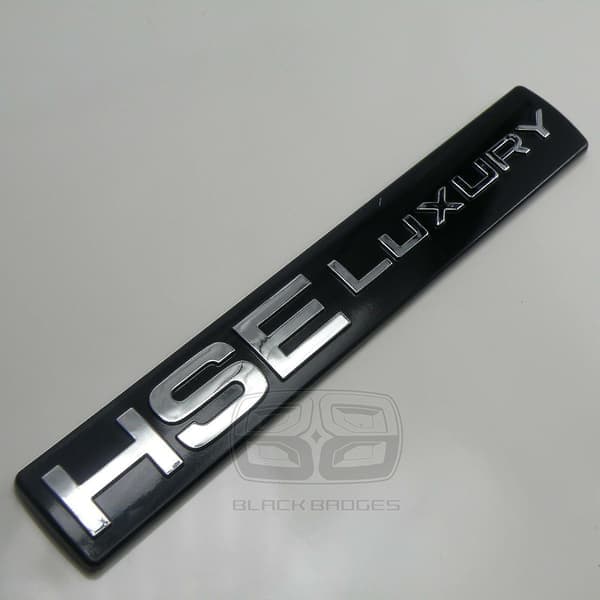 Sort Krom HSE Luksus Bagklap Emblem Land Rover Discovery 3 4