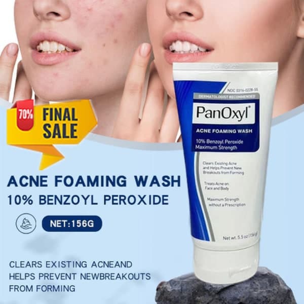 Panoxyl 10% Acne Foaming Wash Maximal styrka 5,5 oz. het 4% 1 st