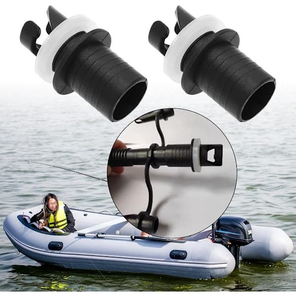 ING 2-pack Uppblåsbar Båt Luftventil Slangadapter Anslutning SUP Pump Adapter Surfbräda Tillbehör Läckagesäker Kajak Luftventil Anslutning