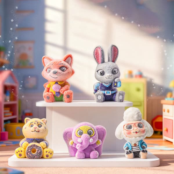 Zootopia Blind Box Nøglering Dukke - Trendy Samlerfigur til Børn & Tee 12-pak Zootopia blind boxes